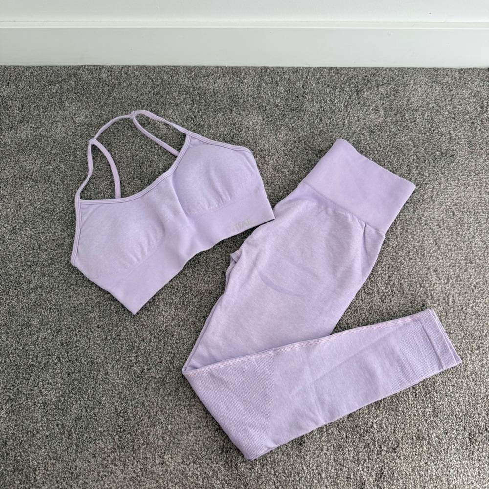 Vitae Apparel - Lavender Sports Bra and Leggings Set